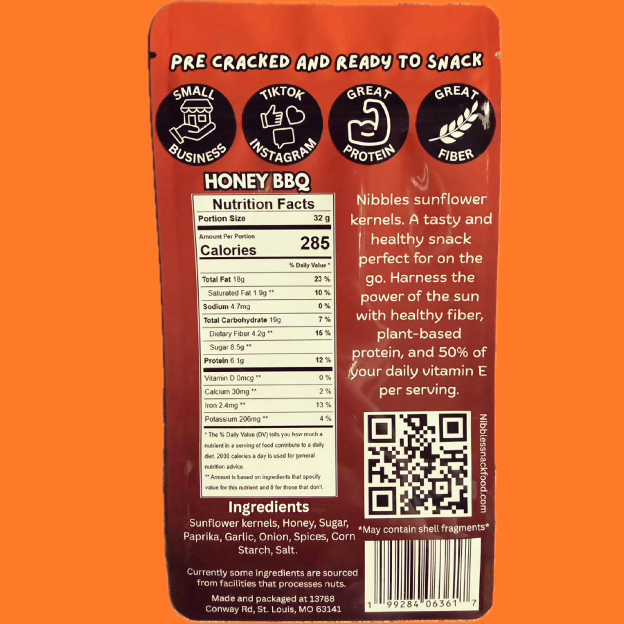 Honey BBQ Sunflower Kernels