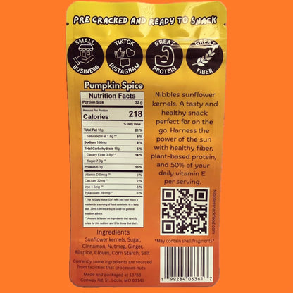 Pumpkin Spice Sunflower Kernels.